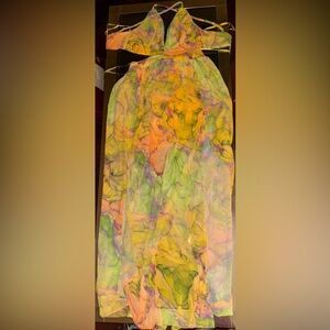 Marble Summer Maxi Dress